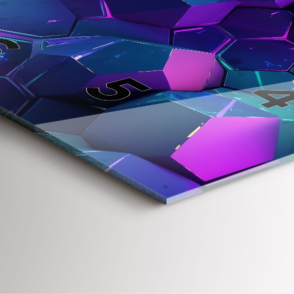 Čtvercové nástěnné hodiny Geometrické tvary