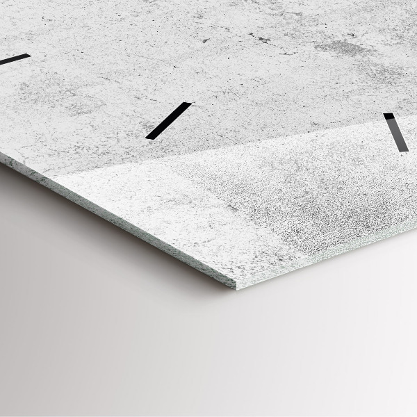 Čtvercové nástěnné hodiny Betonová zeď