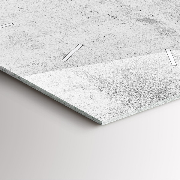 Čtvercové nástěnné hodiny Betonová zeď