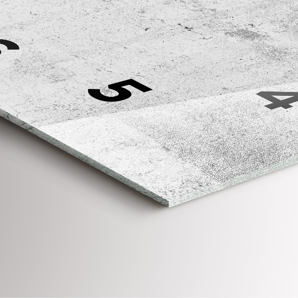 Čtvercové nástěnné hodiny Betonová zeď