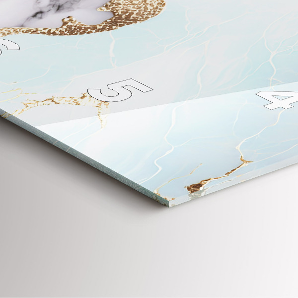 Čtvercové nástěnné hodiny Pastelový mramor