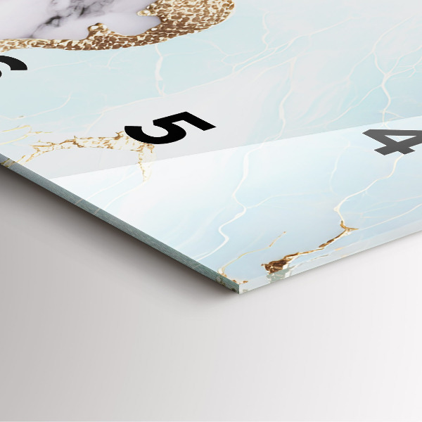 Čtvercové nástěnné hodiny Pastelový mramor