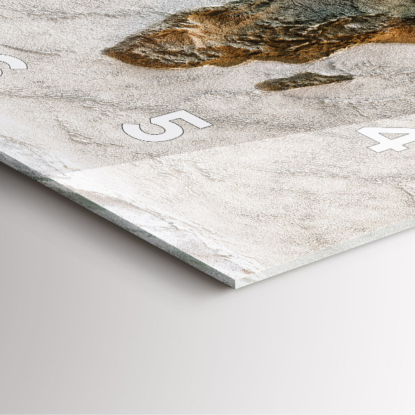 Čtvercové nástěnné hodiny Stará mapa světa