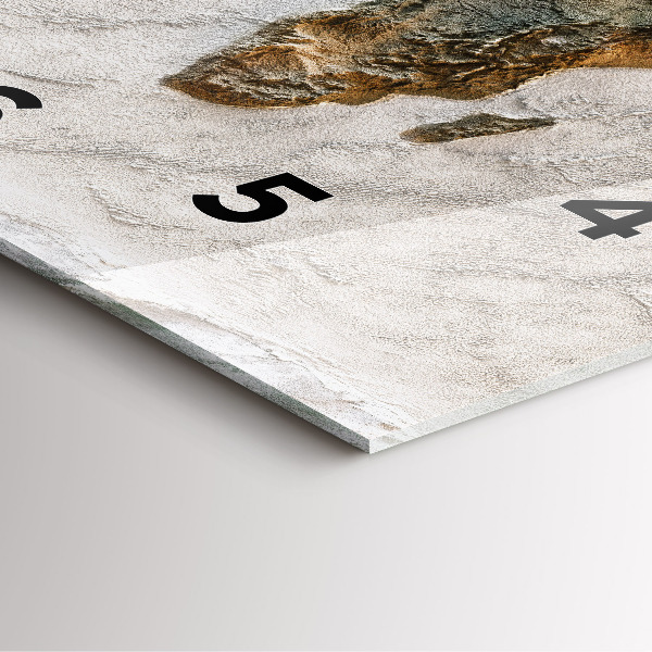 Čtvercové nástěnné hodiny Stará mapa světa