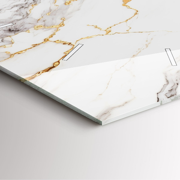 Čtvercové nástěnné hodiny Dekorativní mramor