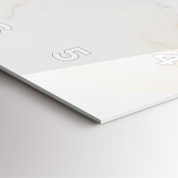 Čtvercové nástěnné hodiny Umělecký mramor