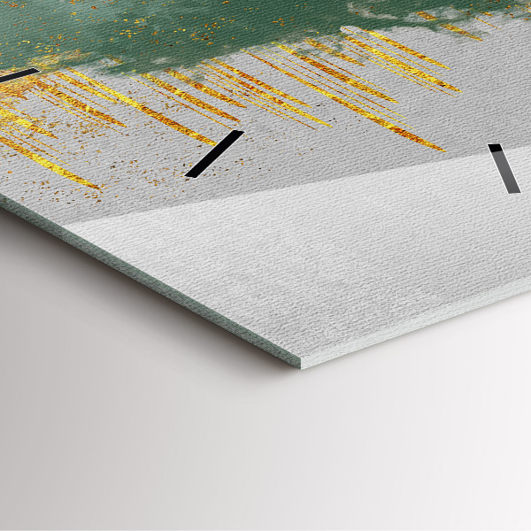 Čtvercové nástěnné hodiny Dekorativní vzor