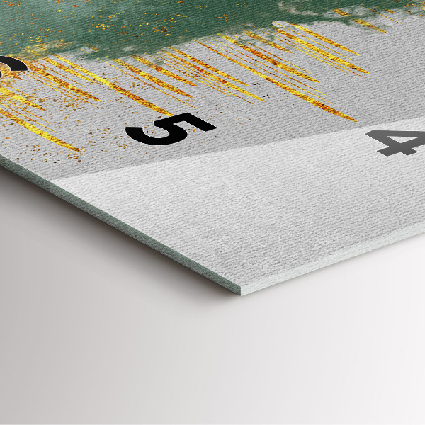 Čtvercové nástěnné hodiny Dekorativní vzor