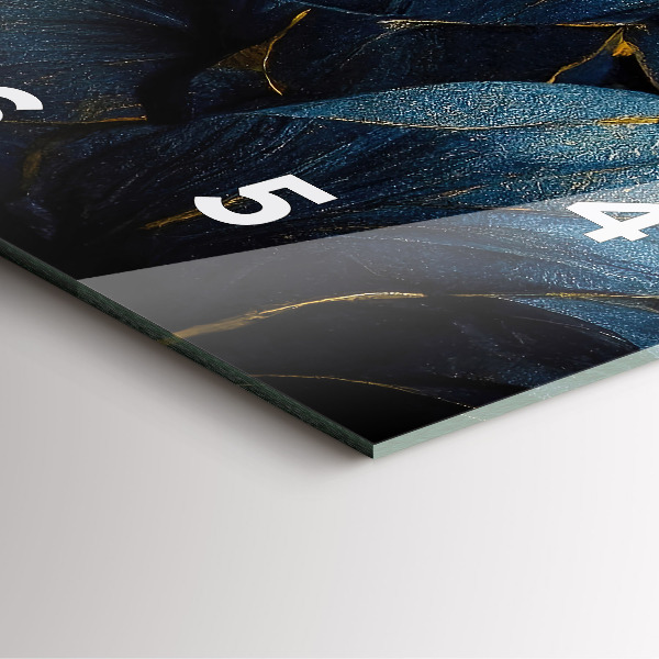 Čtvercové nástěnné hodiny Dekorativní květiny