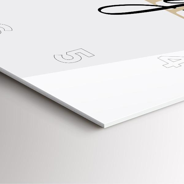 Čtvercové nástěnné hodiny Rodinný nápis