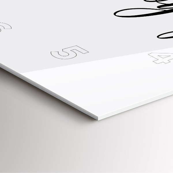 Čtvercové nástěnné hodiny Nápis Bon voyage