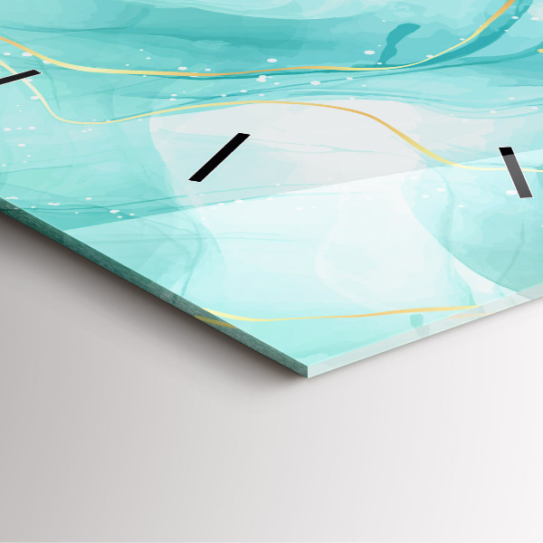 Čtvercové nástěnné hodiny Abstraktní mramor