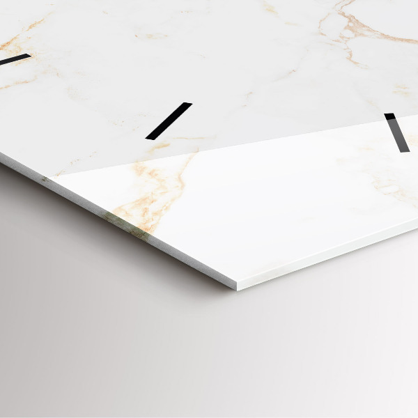 Čtvercové nástěnné hodiny Elegantní mramor