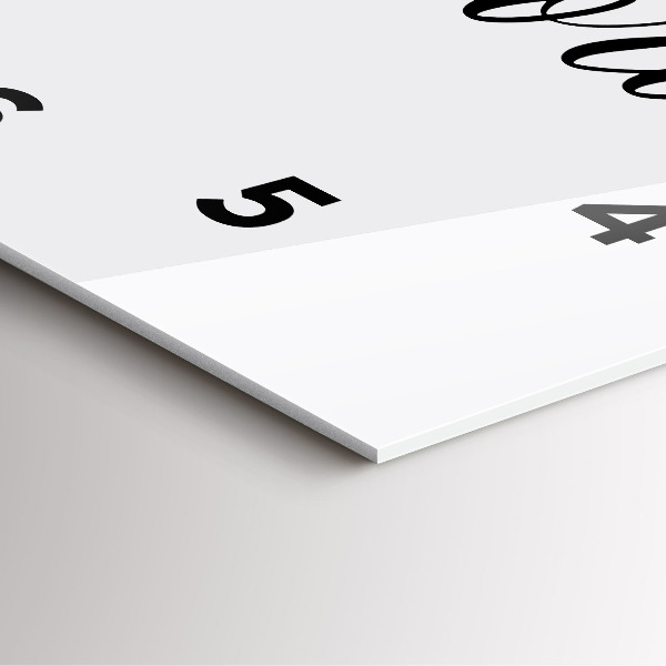 Čtvercové nástěnné hodiny Vzpomínkový nápis