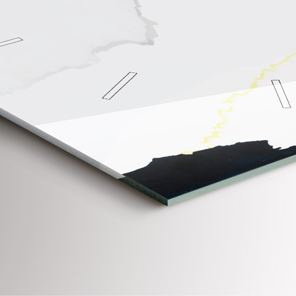 Čtvercové nástěnné hodiny Skvrny abstraktní