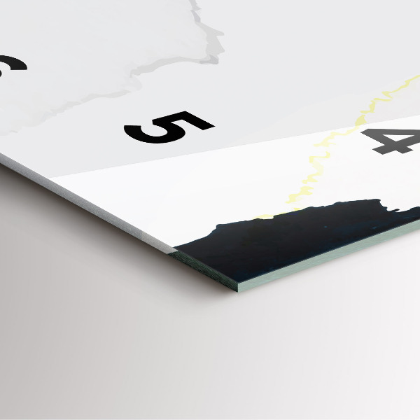 Čtvercové nástěnné hodiny Skvrny abstraktní