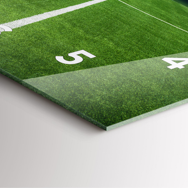 Čtvercové nástěnné hodiny Fotbalové hřiště