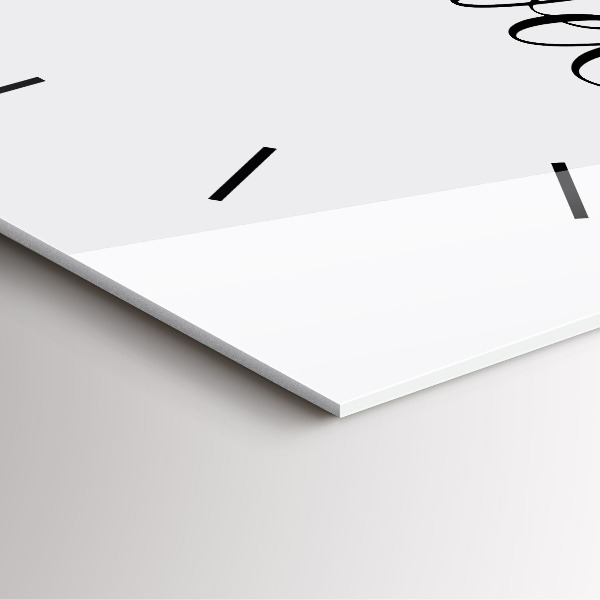 Čtvercové nástěnné hodiny Cestovní nápis