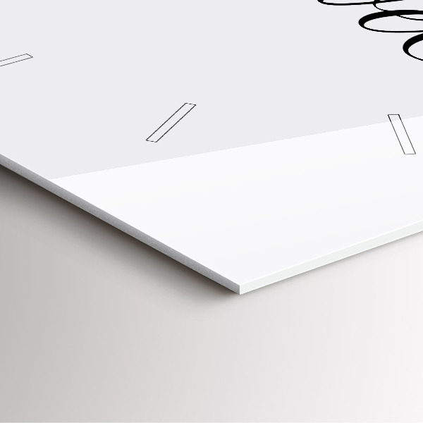 Čtvercové nástěnné hodiny Cestovní nápis