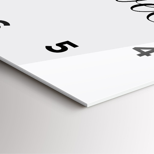 Čtvercové nástěnné hodiny Cestovní nápis