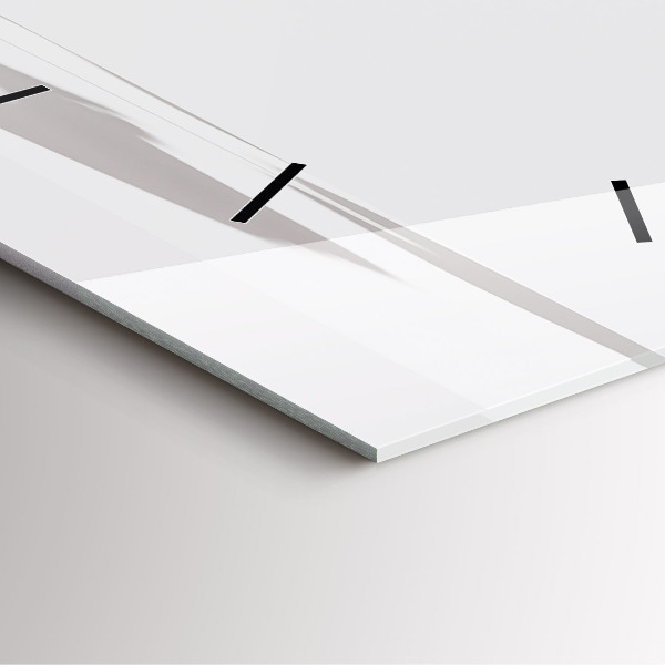 Čtvercové nástěnné hodiny Abstraktní listy