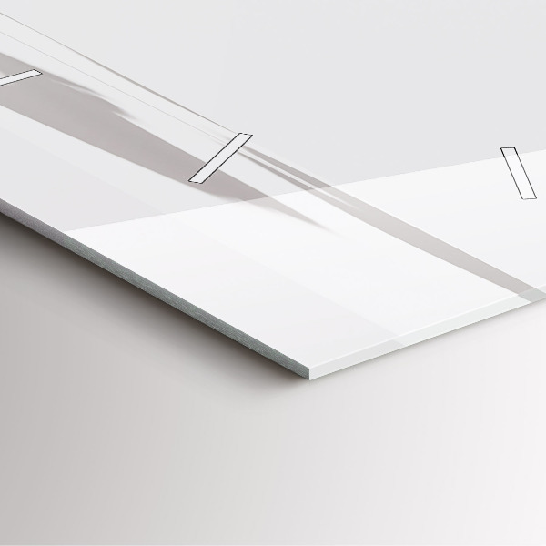 Čtvercové nástěnné hodiny Abstraktní listy