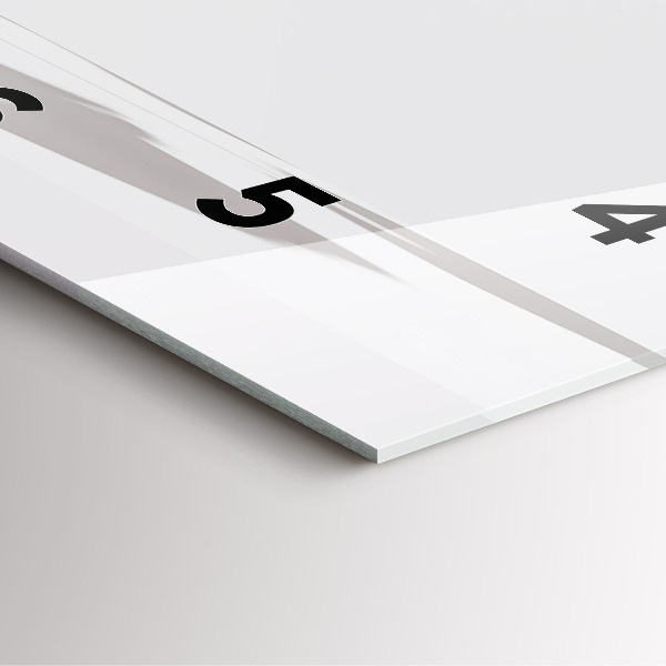 Čtvercové nástěnné hodiny Abstraktní listy