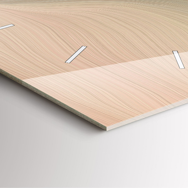 Čtvercové nástěnné hodiny Abstrakce vlny