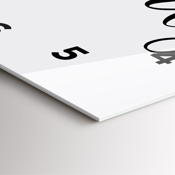 Čtvercové nástěnné hodiny Rodinný nápis a srdce