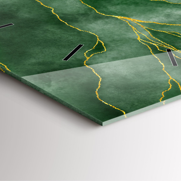 Čtvercové nástěnné hodiny Abstraktní listy