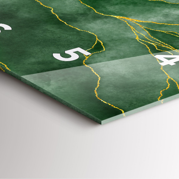 Čtvercové nástěnné hodiny Abstraktní listy