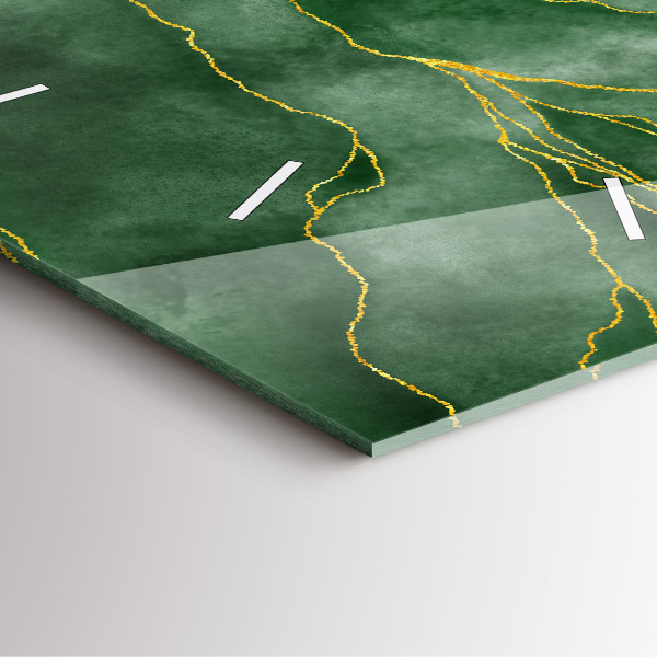 Čtvercové nástěnné hodiny Abstraktní listy