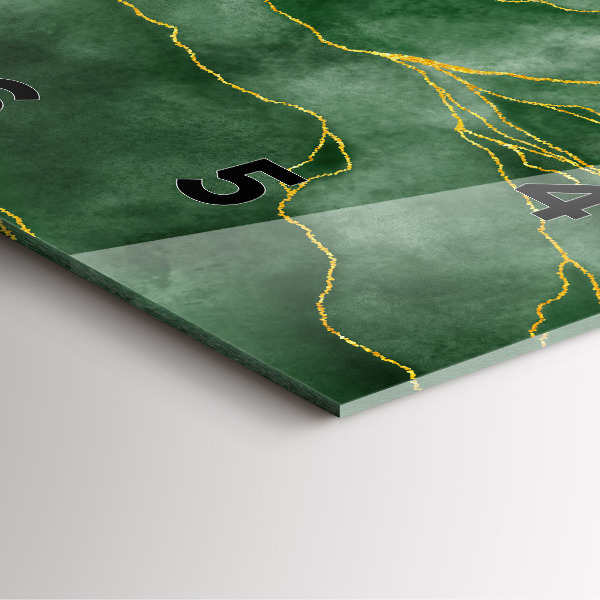 Čtvercové nástěnné hodiny Abstraktní listy