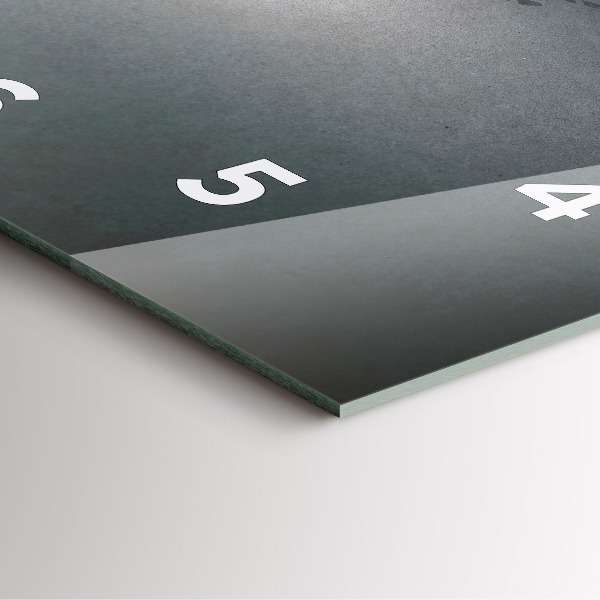 Skleněné hodiny čtvercové Poutník ve tmě