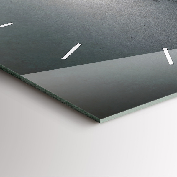 Skleněné hodiny čtvercové Poutník ve tmě