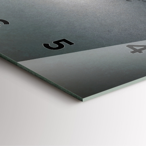 Skleněné hodiny čtvercové Poutník ve tmě