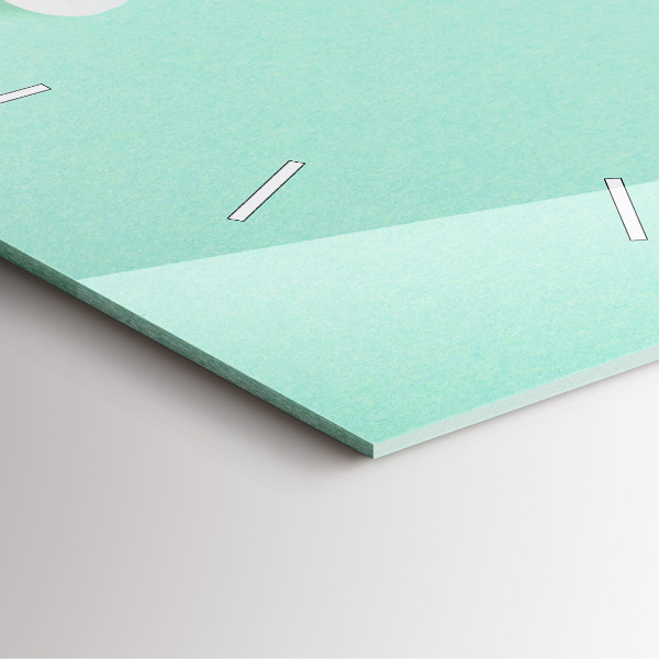 Skleněné hodiny čtvercové Květy jabloní