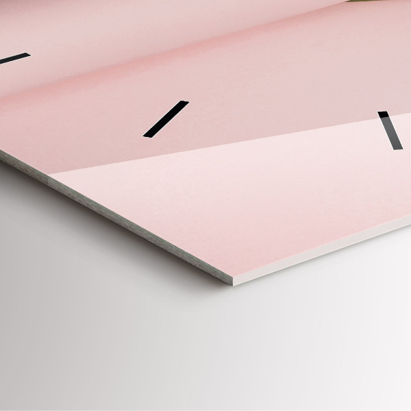 Skleněné hodiny čtvercové Kytice tulipánů