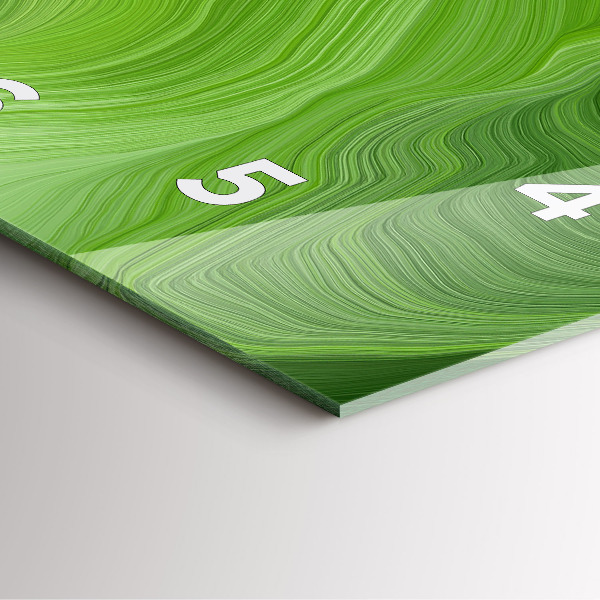 Skleněné hodiny čtvercové Moderní vlny