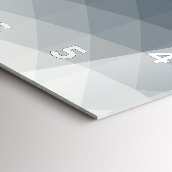 Skleněné hodiny čtvercové Šedá abstrakce