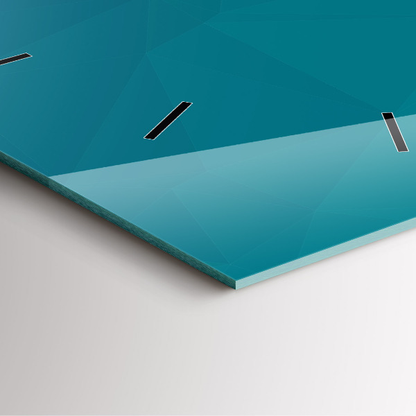 Skleněné hodiny čtvercové Mořská abstrakce