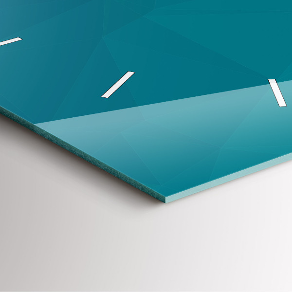 Skleněné hodiny čtvercové Mořská abstrakce