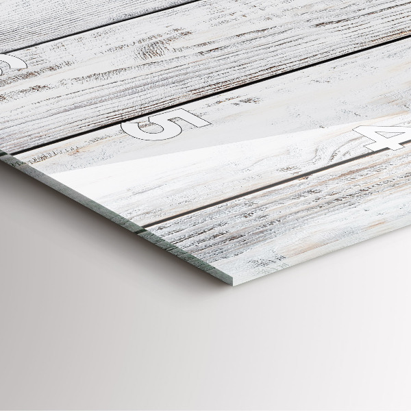 Skleněné hodiny čtvercové Malované desky