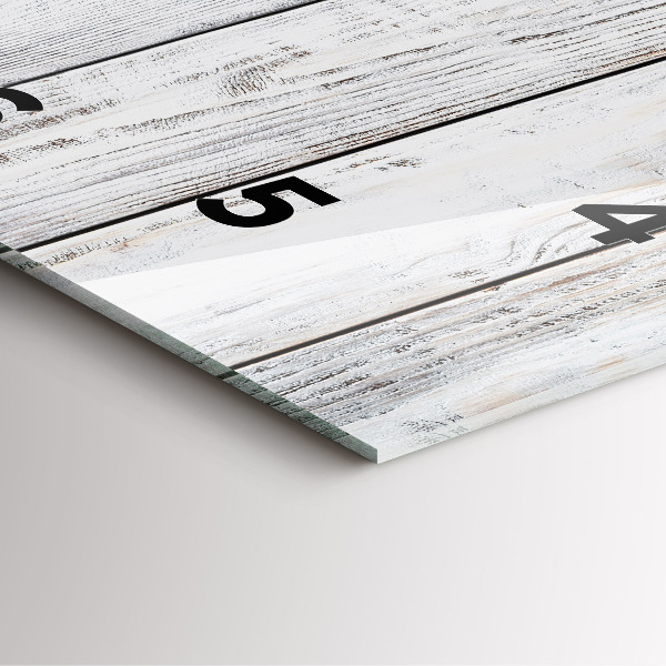 Skleněné hodiny čtvercové Malované desky