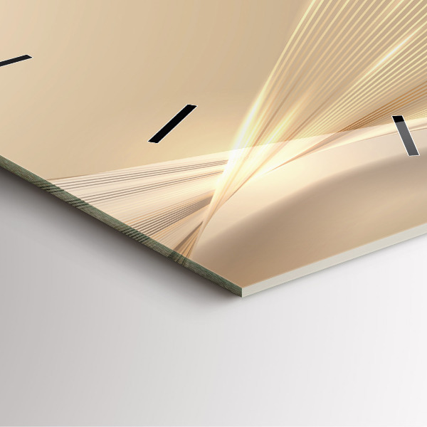 Skleněné hodiny čtvercové Abstraktní světlo