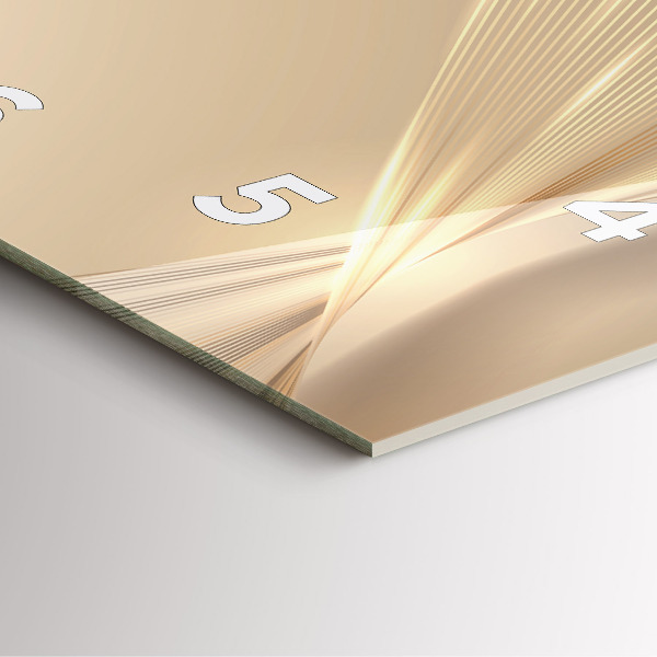 Skleněné hodiny čtvercové Abstraktní světlo