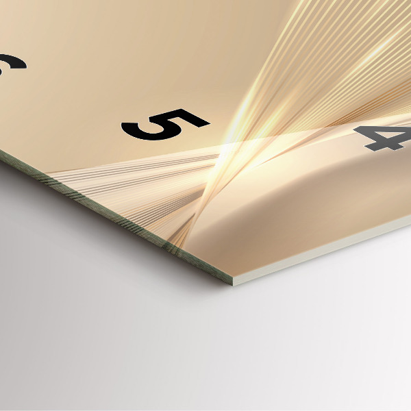 Skleněné hodiny čtvercové Abstraktní světlo