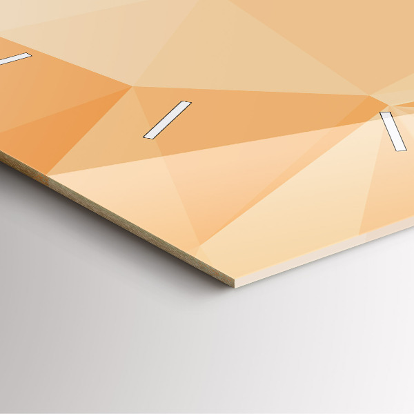 Skleněné hodiny čtvercové Abstraktní trojúhelníky