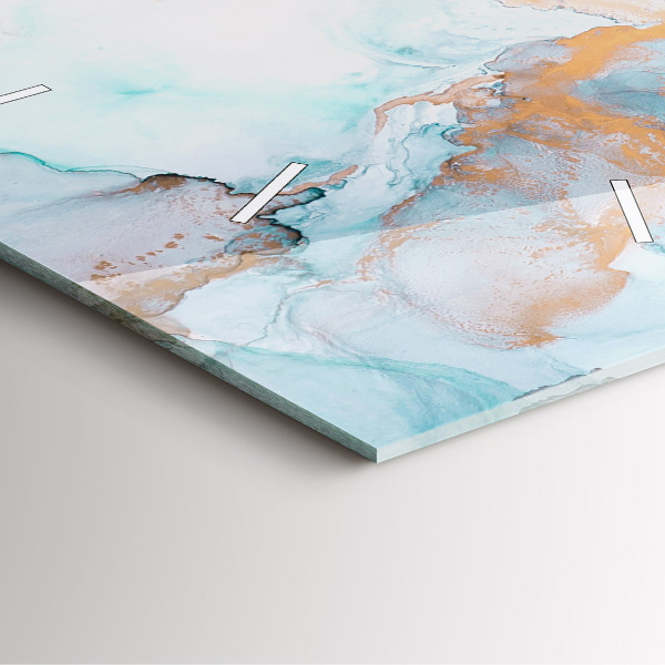 Skleněné hodiny čtvercové Abstraktní obraz