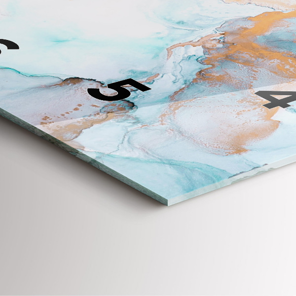 Skleněné hodiny čtvercové Abstraktní obraz